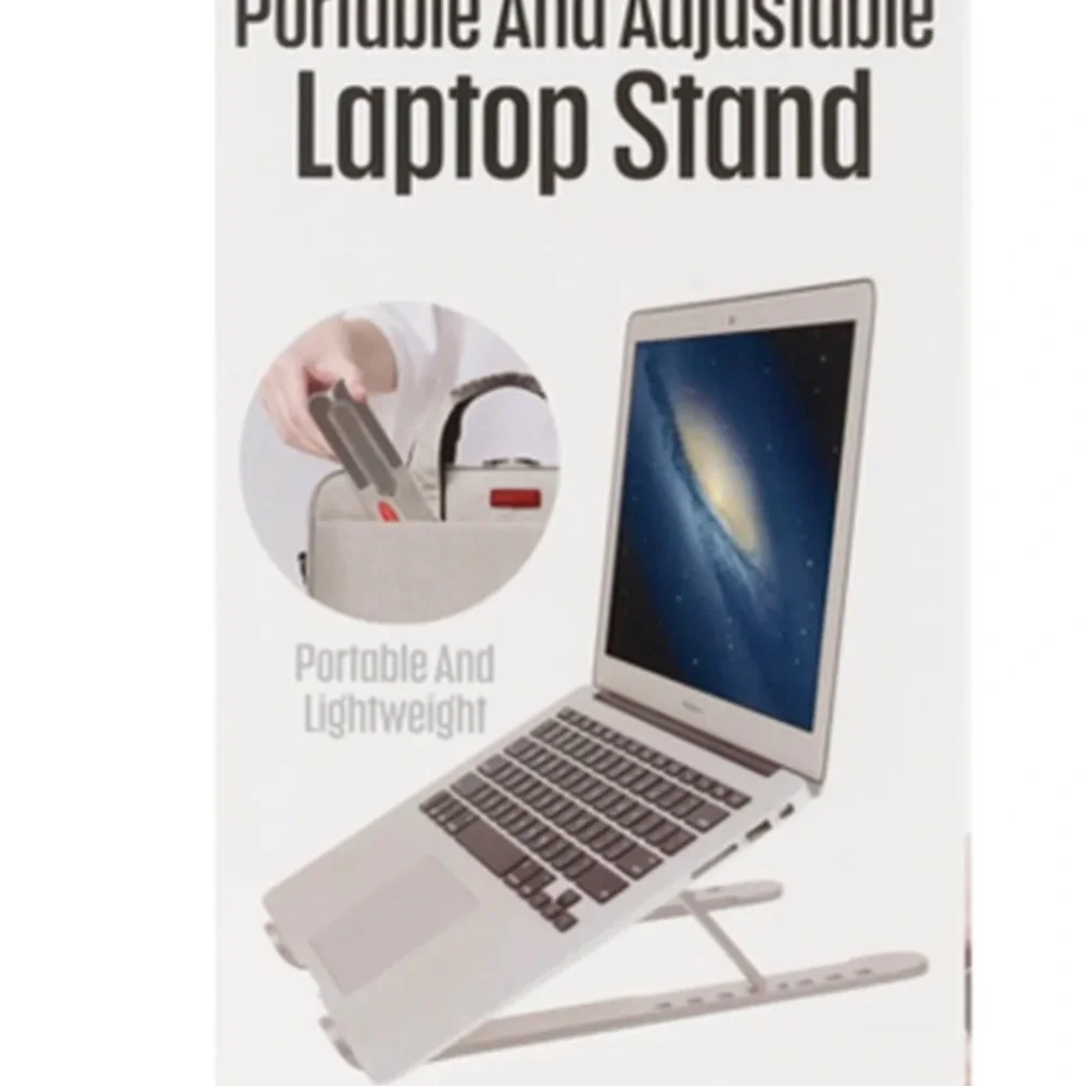 Portable Adjustable Laptop Stand - Silver New (Never open)
